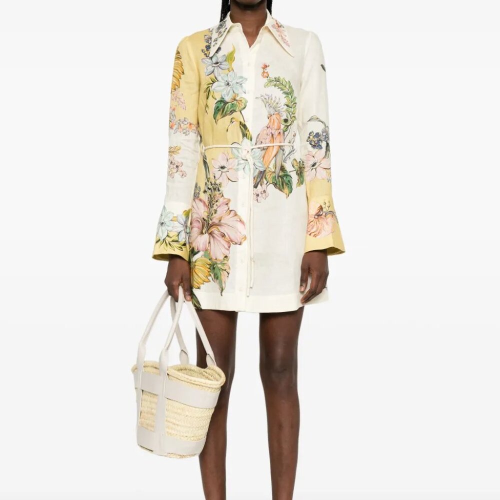 ALEMAIS Oleander mini dress